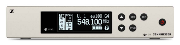 EM 100 G4-A RACKMOUNT TRUE DIVERSITY RECEIVER. GA3 RACKMOUNT NOT INCLUDED, FREQUENCY RANGE: A (516 - 558 MHZ)